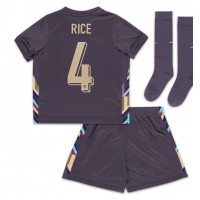 Echipament fotbal Anglia Declan Rice #4 Tricou Deplasare European 2024 pentru copii maneca scurta (+ Pantaloni scurti)